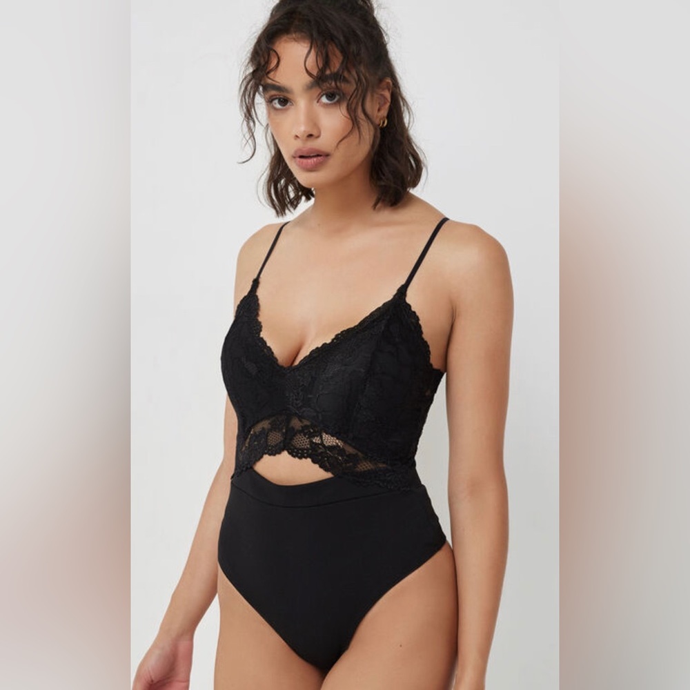 Black Lace Body Suit